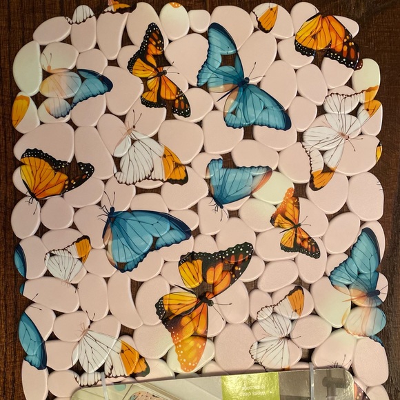 Butterfly Sink Mat, Butterfly Protective Pebble Decorative Sink Mat, Butterflies - Picture 10 of 14